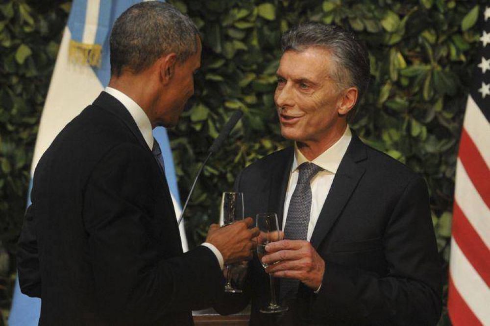 Su visita es en el momento perfecto, le dijo Macri a Obama en la cena de honor