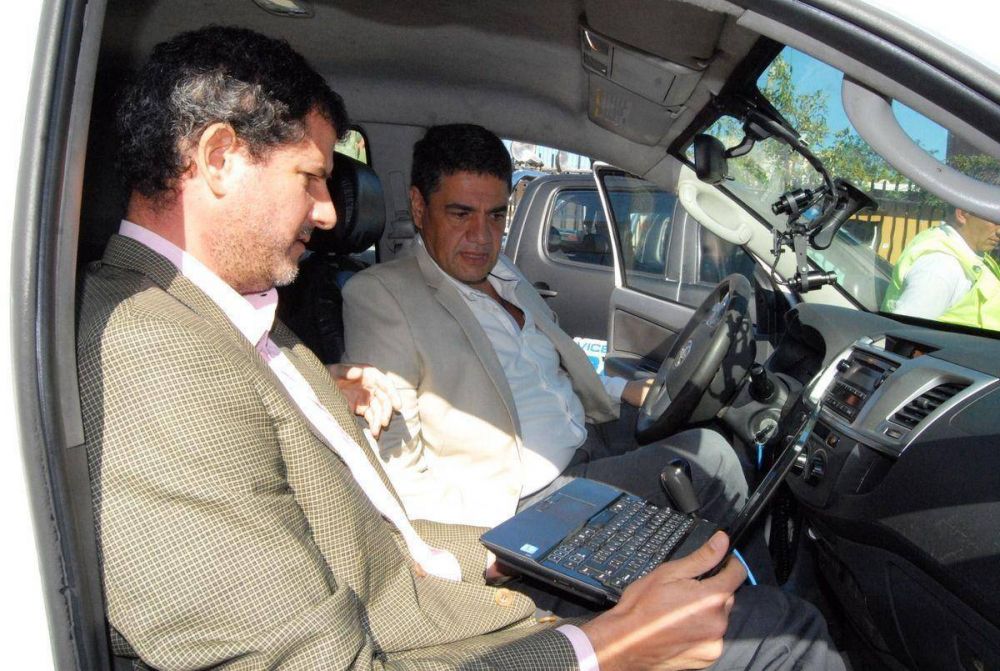 Jorge Macri present� el nuevo sistema de video vigilancia para los m�viles