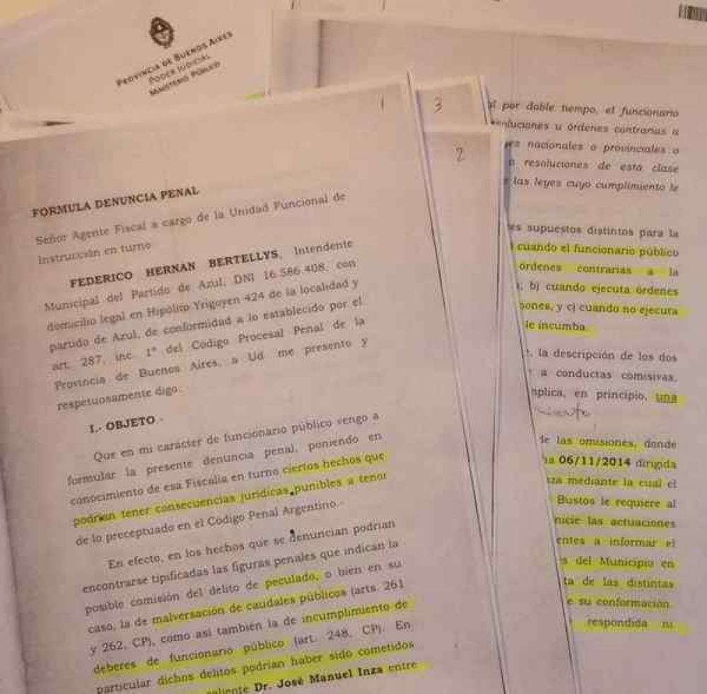 La denuncia de Bertellys a Inza por ms de 3.600 bienes municipales: faltantes o desprolijidades?