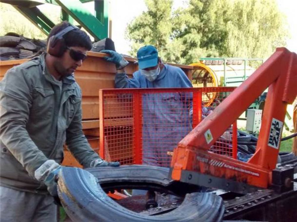 En la Planta de Reciclado se fraccionar�n neum�ticos en desuso