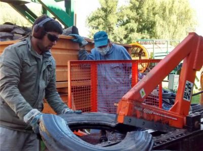 En la Planta de Reciclado se fraccionar�n neum�ticos en desuso
