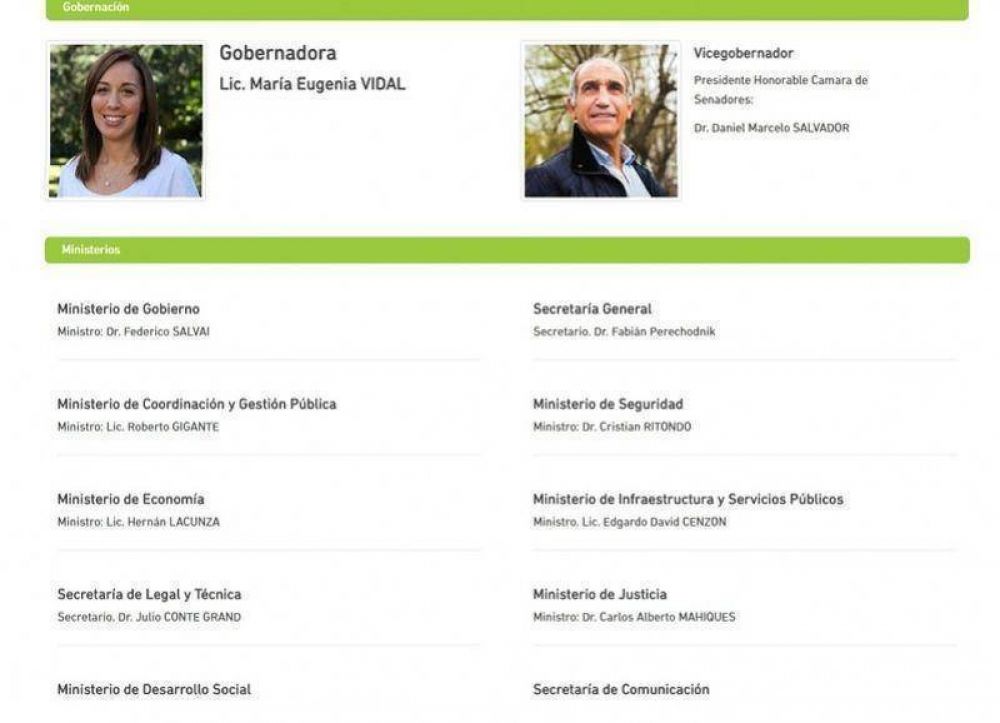 Otro papel�n: Portal oficial mencion� como 