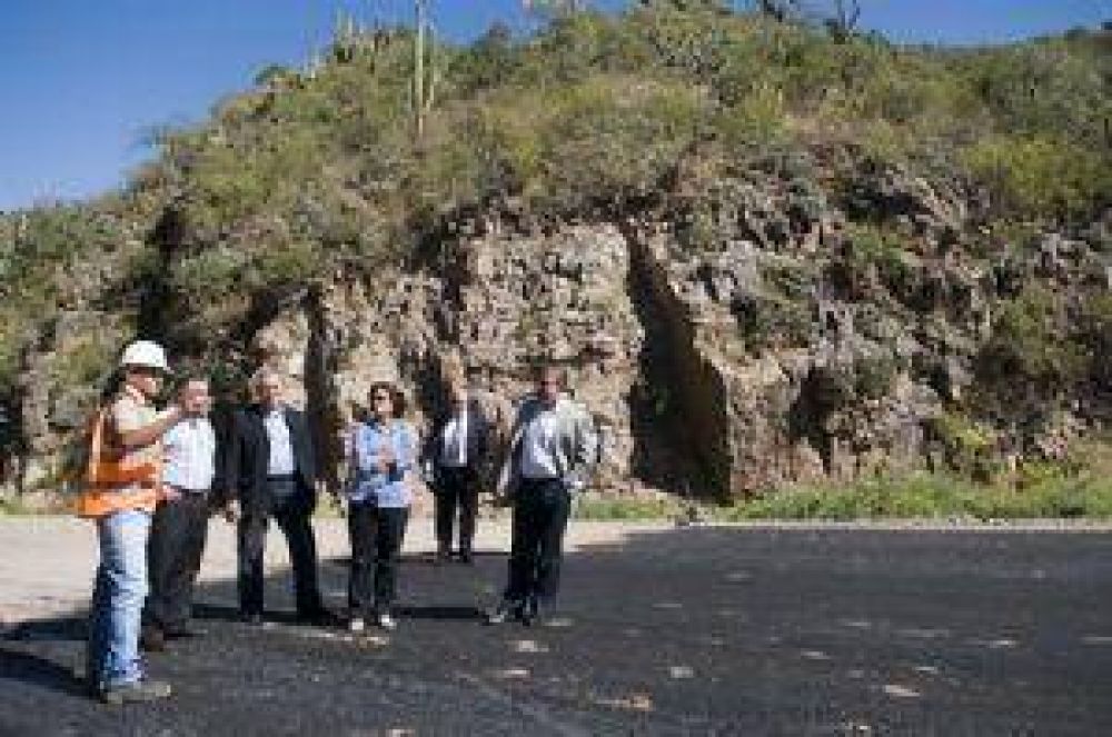 Corpacci recorri� la obra de Quebrada de Moreira
