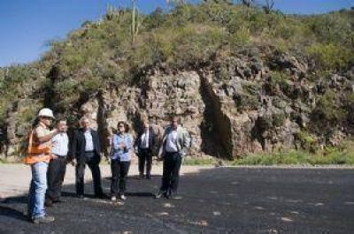 Corpacci recorri� la obra de Quebrada de Moreira