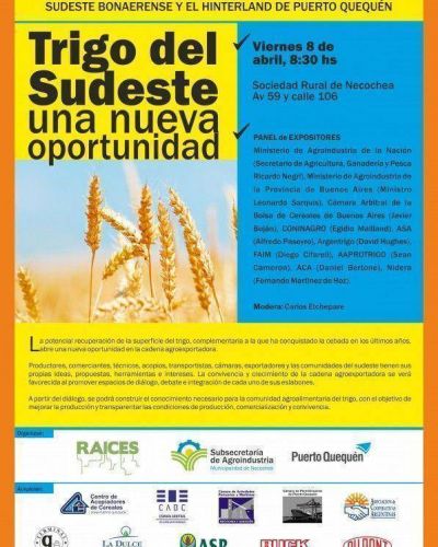 Agroindustria: debate en la Sociedad Rural sobre la cadena del trigo