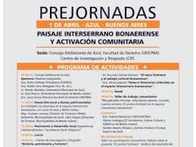 Pre-jornadas: �Patrimonio y Desarrollo: Paisaje Interserrano bonaerense y activaci�n comunitaria�