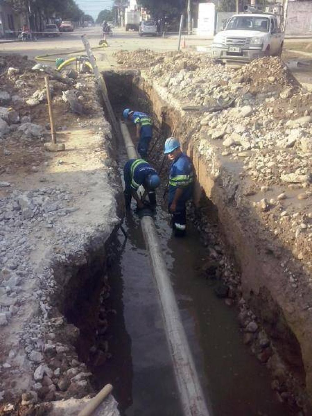 Realizan mejoras en el sistema cloacal de Or�n