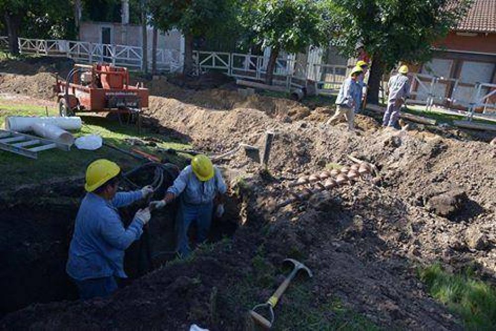 Avanza la obra cloacal en El Jag�el