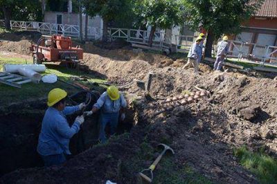 Avanza la obra cloacal en El Jag�el