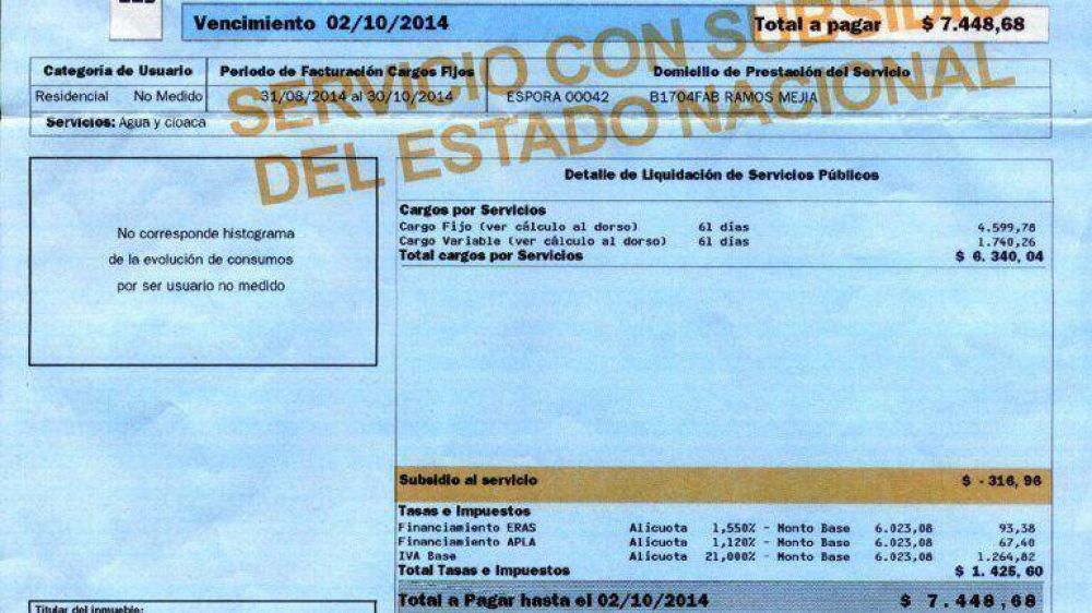 Qui�nes podr�n acceder a la tarifa social de agua y gas
