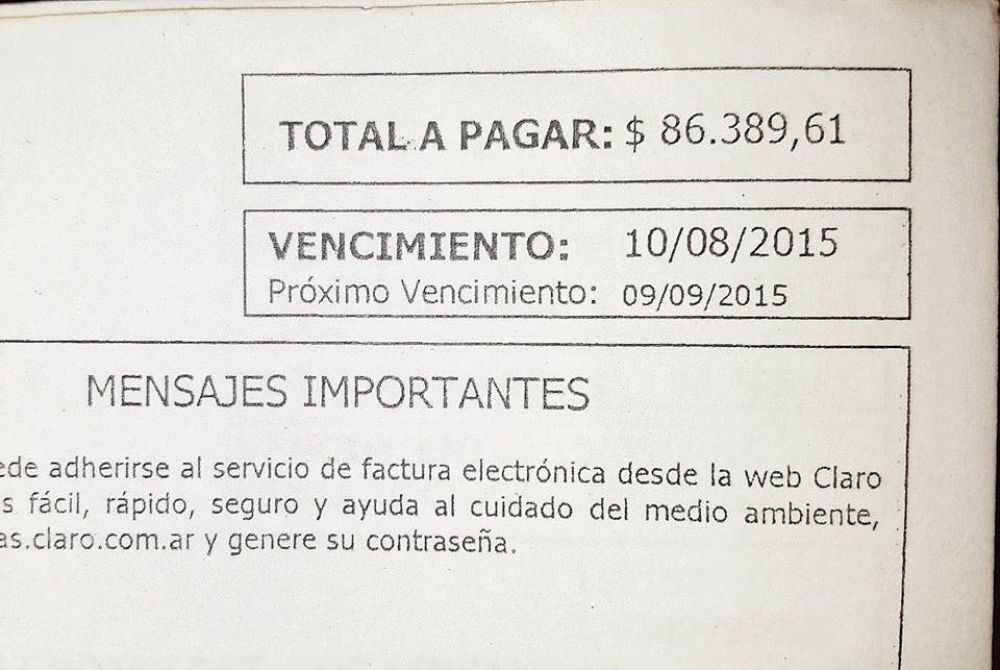 Indignacin en Salvador Mazza por los exhorbitantes gastos de telfono en la Municipalidad
