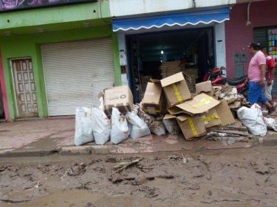 Sin servicio de agua potable ni de energ�a