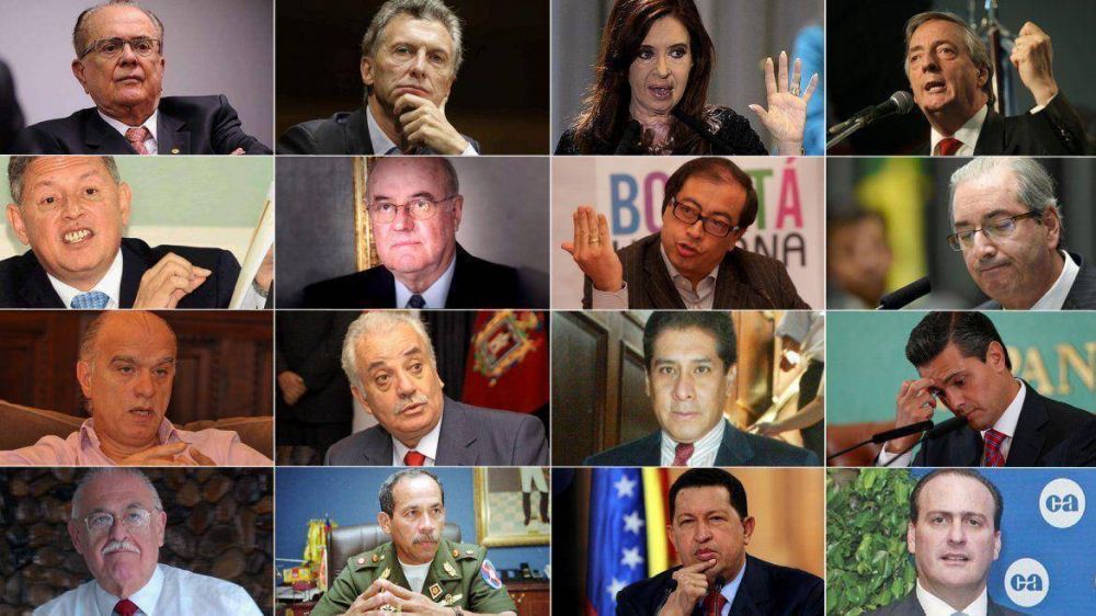 De M�xico a Argentina, el mapa de los involucrados en los 