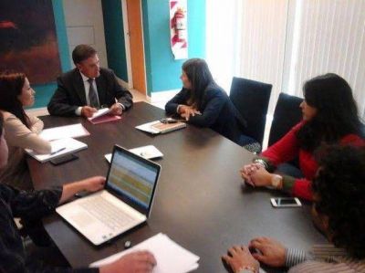 Guti�rrez D�az se reuni� con autoridades de rentas