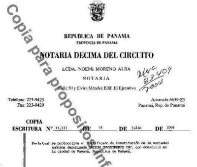 El presidente del Grupo Bapro tambi�n registr� una sociedad offshore en Panam�