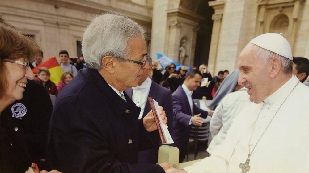 Norberto Beliera estuvo en Roma con el Papa Francisco