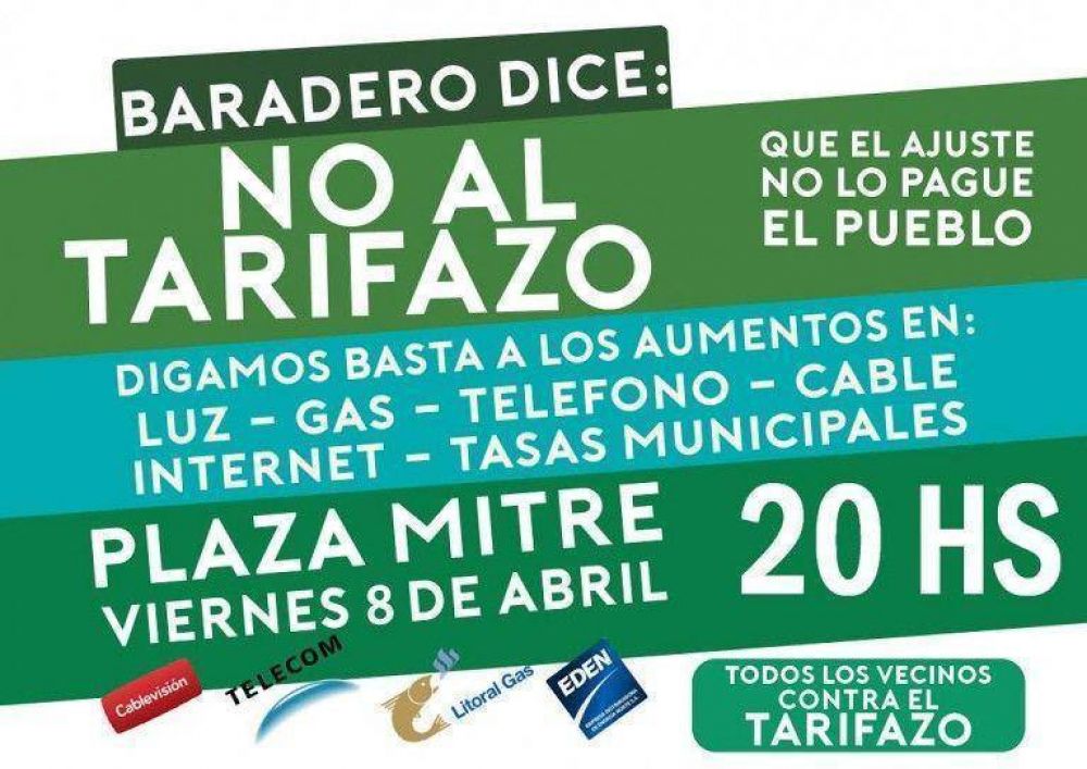 Marcha contra el tarifazo