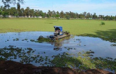 S�enz Pe�a limpia el Parque Tem�tico y la Terminal