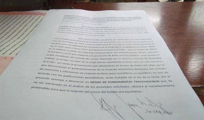 Empresarios del transporte pidieron que el boleto cueste $ 8.23