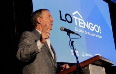 Schiaretti anunci� que sortear�n 1447 lotes en el Valle de Punilla