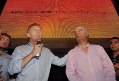 Grindetti recibi� el apoyo del Presidente y de Pe�a