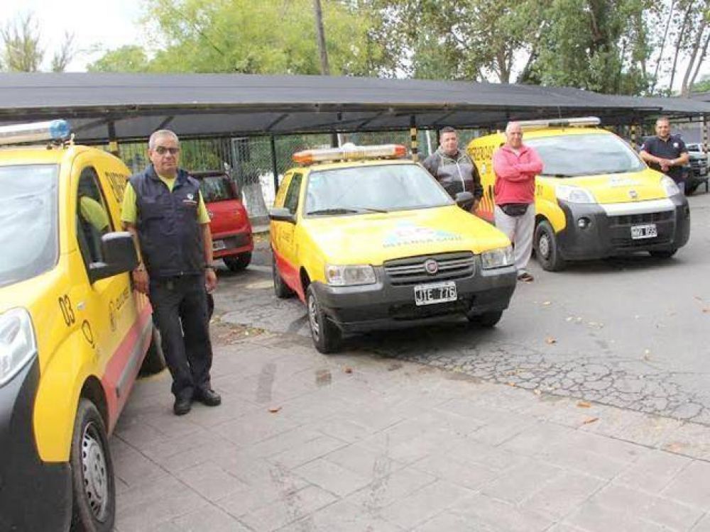 Defensa Civil patrulla las calles