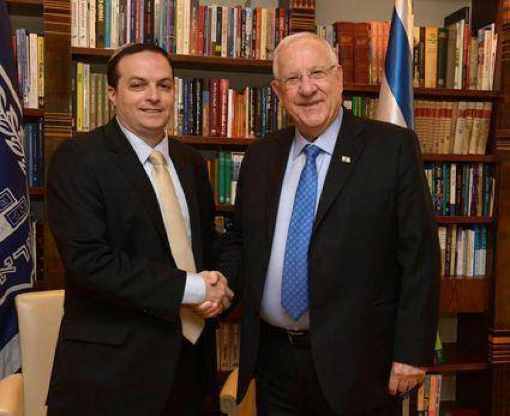 En Israel, DAIA invita al Presidente Rivlin a visitar Argentina