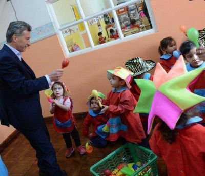 Macri anunci� la creaci�n de una red de asistencia para chicos menores de 3 a�os