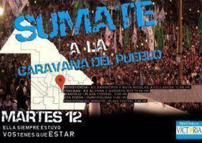Militantes del FpV convocan a sumarse a la caravana chaque�a para apoyar a Cristina