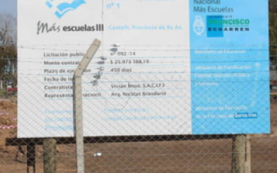 Denuncian que el Gobierno Nacional par� obra de escuela en Castelli