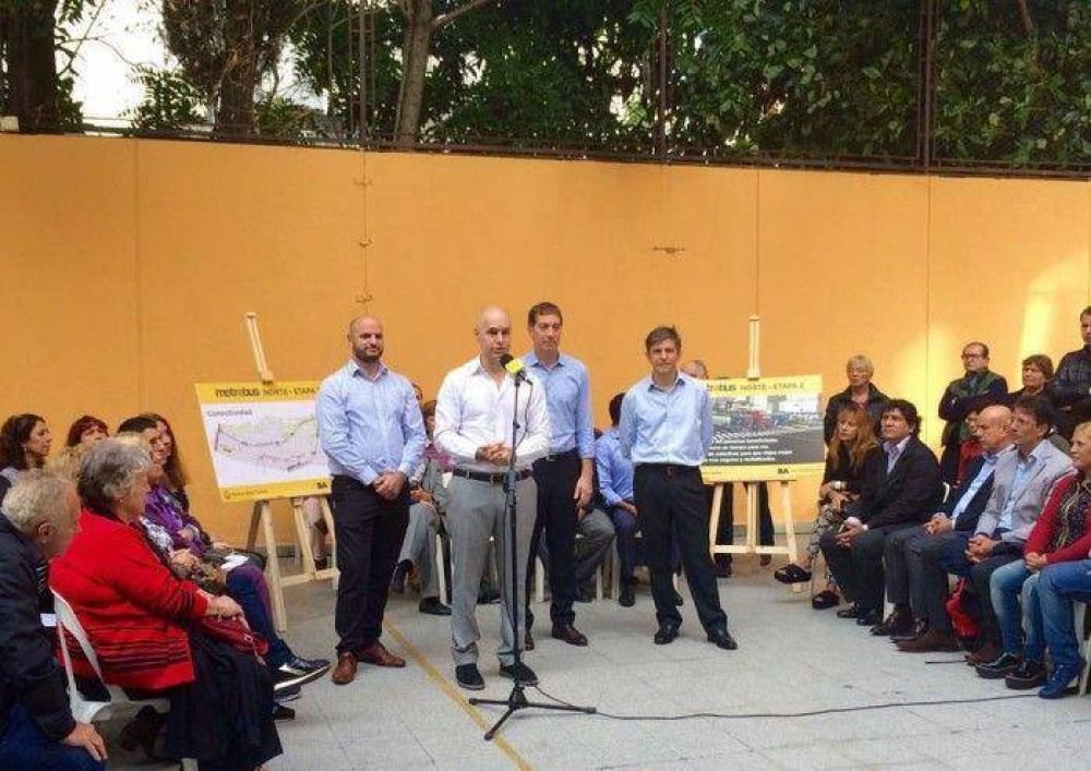Larreta sobre la ampliaci�n del Metrobus Norte: �es un paso enorme el que estamos dando�