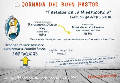 Se realizar� la Jornada del Buen Pastor 2016 en Mar del Plata