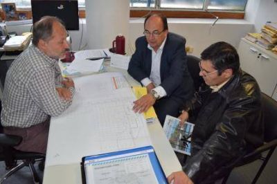 SALOM�N Y CANDIA ESTUVIERON EN HIDR�ULICA PROVINCIAL