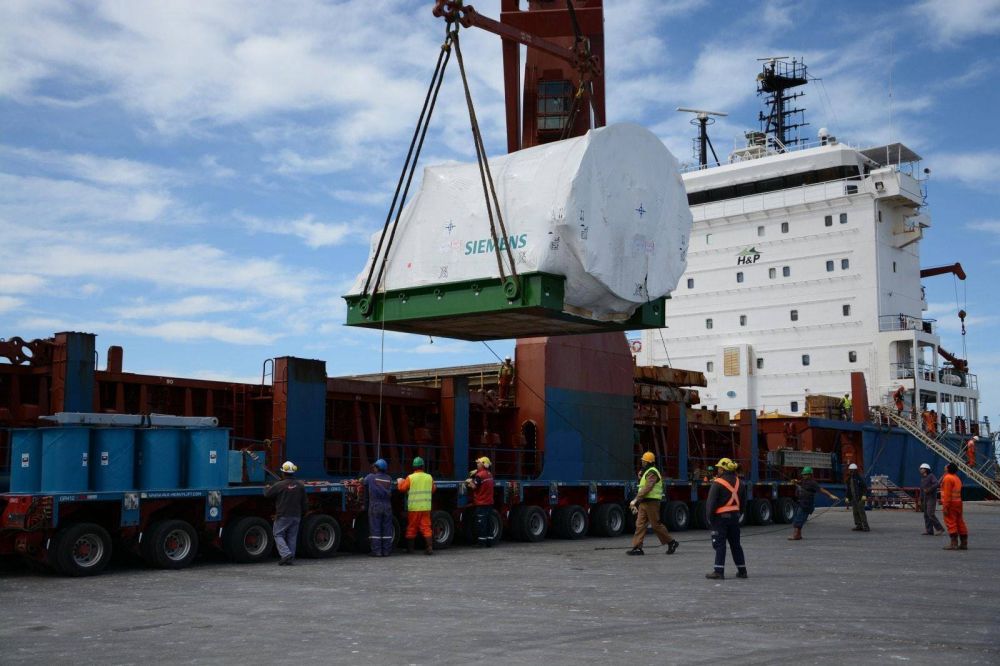 Negociaciones avanzadas para importar por puerto Mar del Plata turbinas el�ctricas