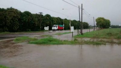 Casi 200 mm de lluvia en pocas horas