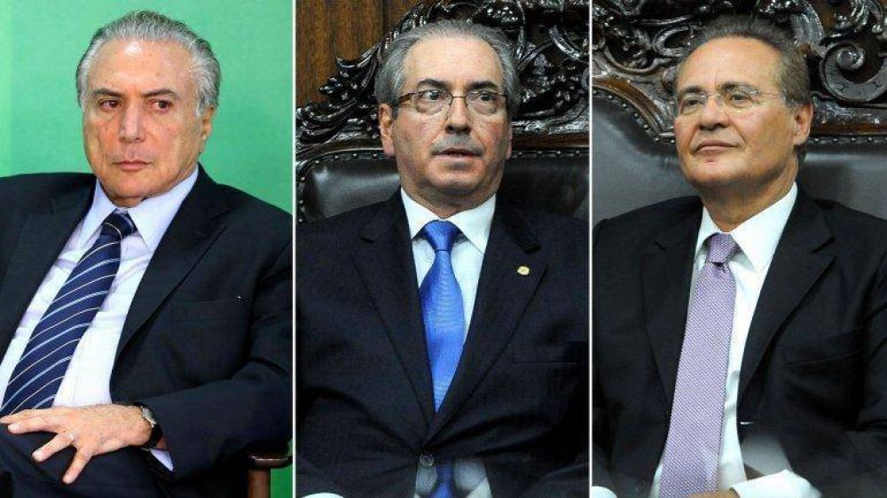 Michel Temer, Eduardo Cunha y Renan Calheiros, los posibles sucesores de Dilma Rousseff acusados de corrupci�n