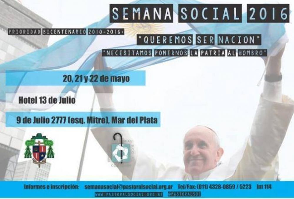 Semana Social en Mar del Plata (20-22 de mayo de 2016)