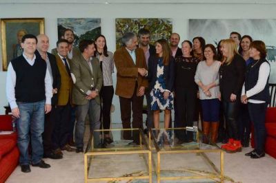 El gobernador recibi� a la rectora de la Universidad Nacional de los Comechingones