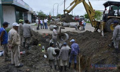Construyen nuevos desag�es pluviales en diversas avenidas
