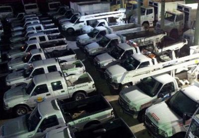 Funcionarios quintelistas aseguran que entregaron el parque automotor completo