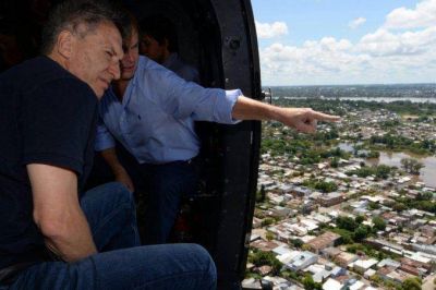 Macri sobrevolar� el centro santafesino afectado por las inundaciones