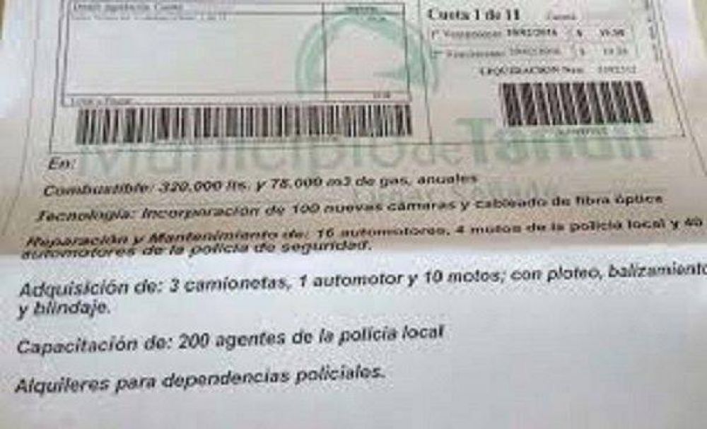 Pr�rroga en la Tasa de Protecci�n Ciudadana