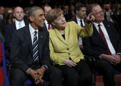 Obama apuesta por una alianza con Merkel y elogia su pol�tica migratoria