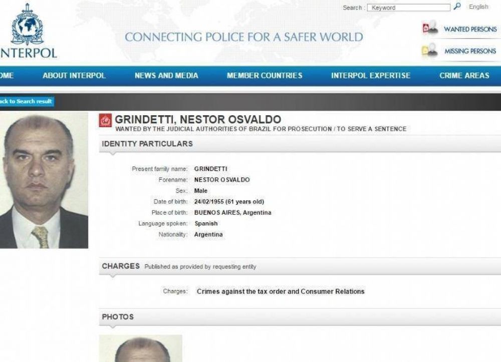 El intendente de Lan�s es buscado por Interpol
