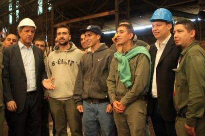 Cascallares y Scioli visitaron juntos el Parque Industrial