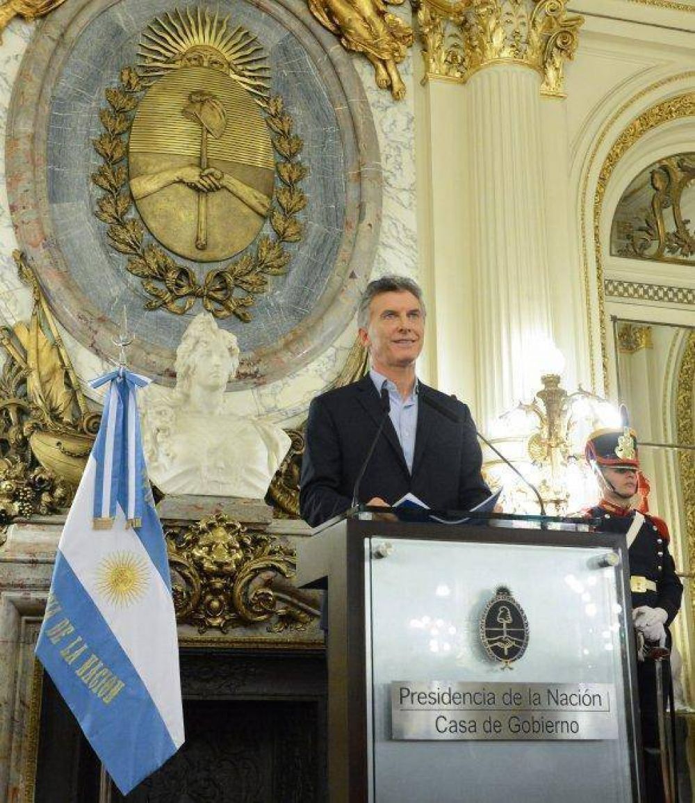 Macri admiti� que 