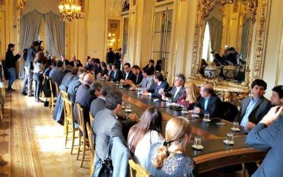 Galli estuvo con los ministros Frigerio y Dietrich