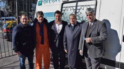 Lleg� una ambulancia de alta complejidad