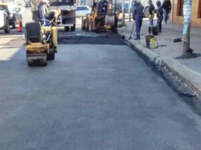 Bacheo: siguen importantes tareas
