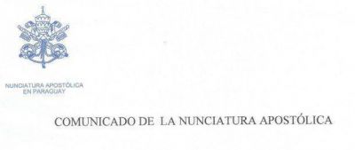 Comunicado de la Nunciatura Apost�lica en Paraguay